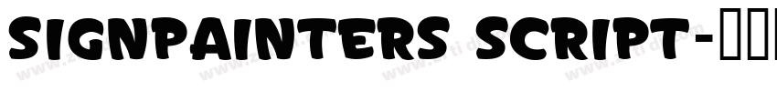 SignPainters Script字体转换 SignPainters Script字体转换